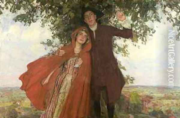 Tess of the DUrbervilles or The Elopement Oil Painting - William Hatherell