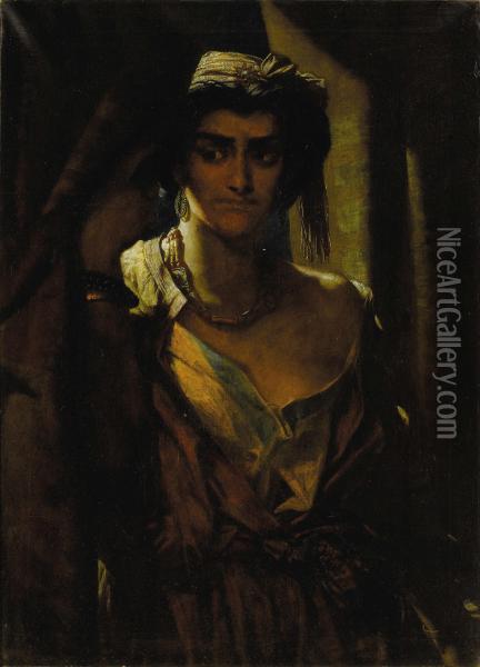 Judith At The Tent Of Holofernes Oil Painting - Alfred Elmore