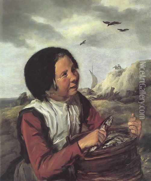 Fisher Girl 1630-32 Oil Painting - Frans Hals