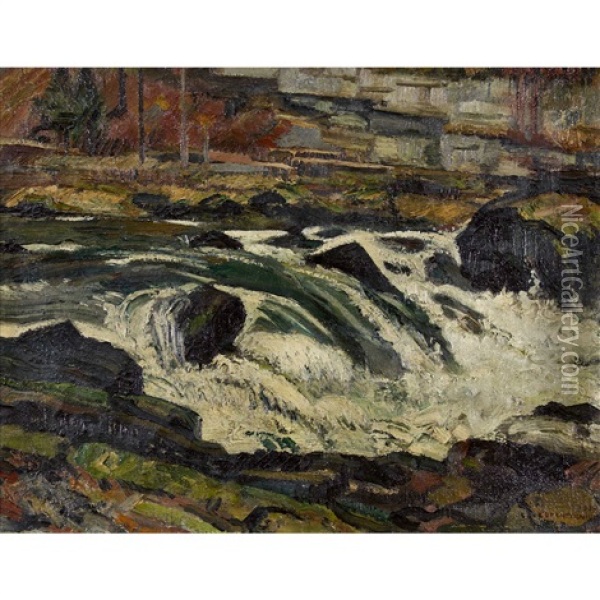 Flussgetose Oil Painting - Charles L'Eplattenier