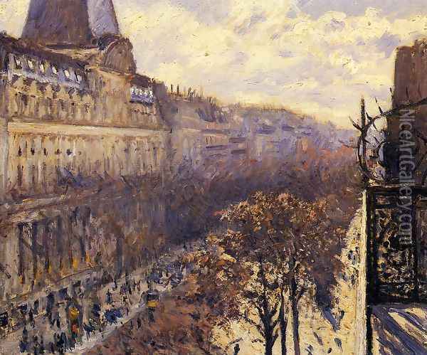 Boulevard Des Italiens Oil Painting - Gustave Caillebotte