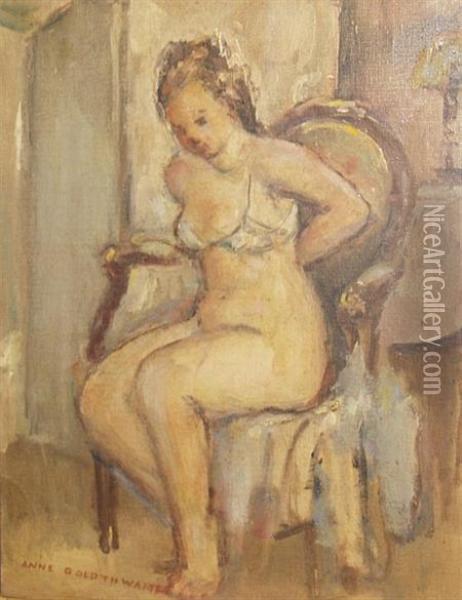 In The Boudoir Oil Painting - Anne Wilson Goldthwaite