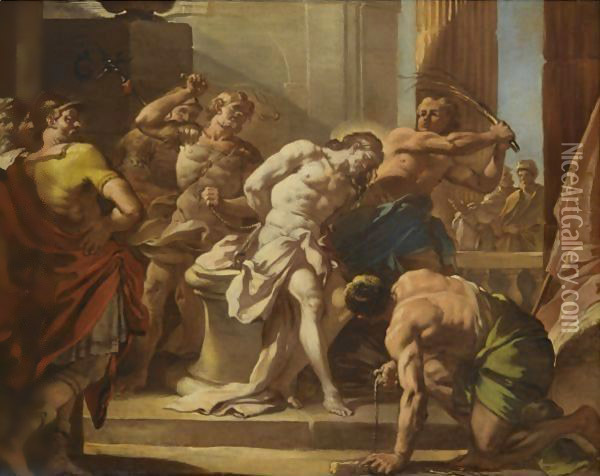 The Flagellation Of Christ Oil Painting - Francesco Solimena