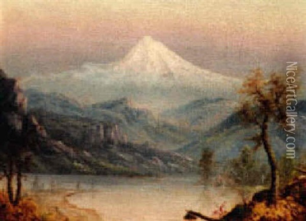 Mt. Hood Oil Painting - William Samuel Parrott