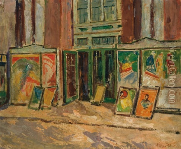 The Exhibit Oil Painting - Pauline Palmer