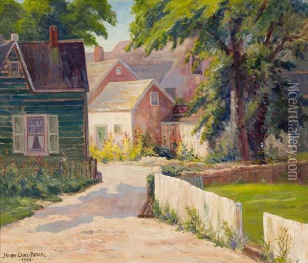 A Lane In Provincetown Oil Painting - Henry Orne Rider
