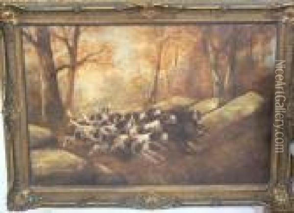  Chasse Au Sanglier  Oil Painting - Henry Schouten