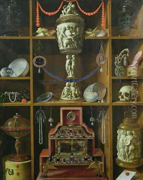 Treasure Chest Oil Painting - Johann Georg (also Hintz, Hainz, Heintz) Hinz