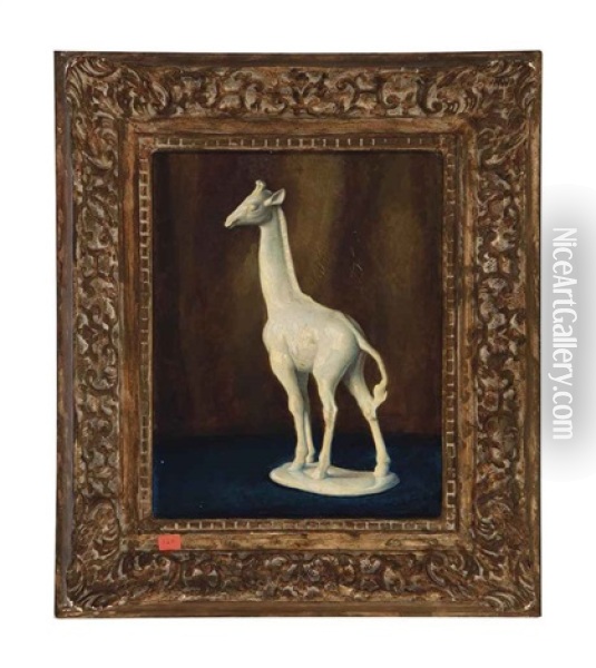 Still Life (giraffe) Oil Painting - Frederick Garrison Hall