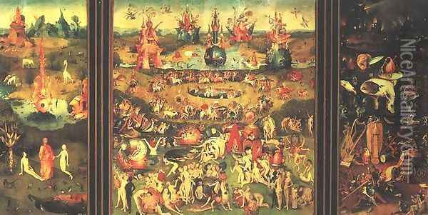 Garden of Earthly Delights Oil Painting - Hieronymous Bosch