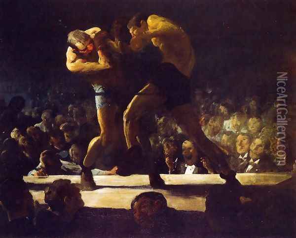 Club Night (or Stag Night at Sharkey's) Oil Painting - George Wesley Bellows
