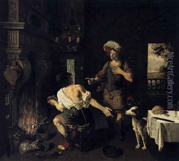 Esau and Jacob 1630 Oil Painting - Michel I Corneille