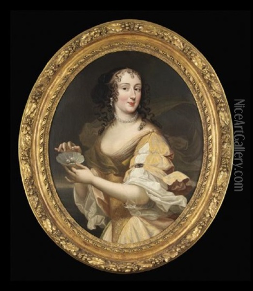The Dish Of Pearls Oil Painting - Pierre Mignard the Elder