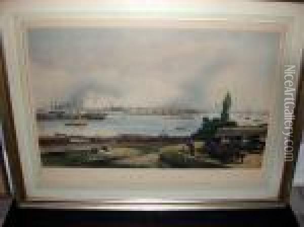 New York Oil Painting - Frederick Catherwood