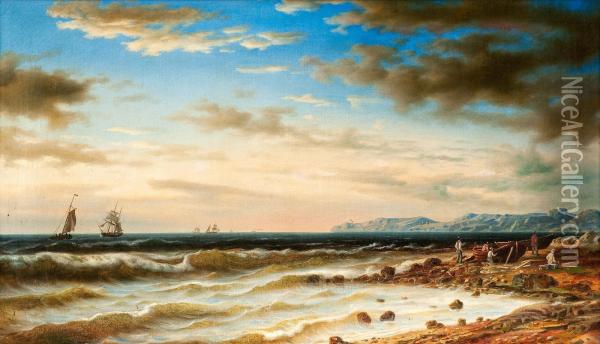 Coast Landscape Oil Painting - Johan Knutson