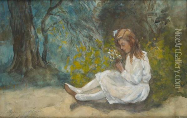 Olga Oil Painting - Nicholas Basil Haritonoff