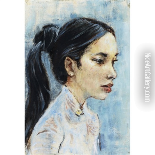 Burmese Girl Oil Painting - Robert Bateman