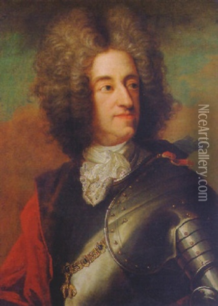 Portrait Of Maximilian Emmanuel, Elector Of Bavaria Oil Painting - Joseph Vivien