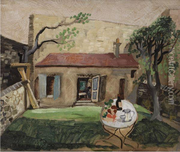 The Artist's Cottage, Paris Oil Painting - Christopher Wood