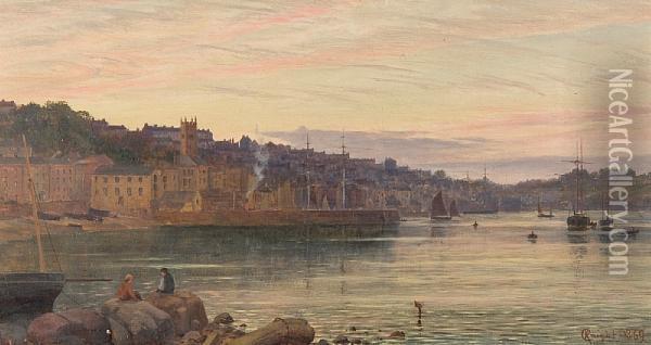 Falmouth Oil Painting - Charles Parsons Knight