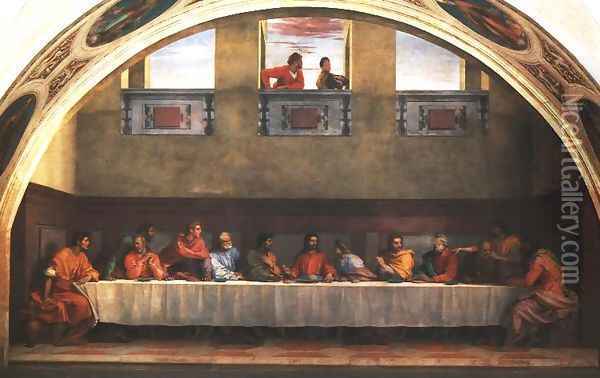 Last Supper Oil Painting - Andrea Del Sarto