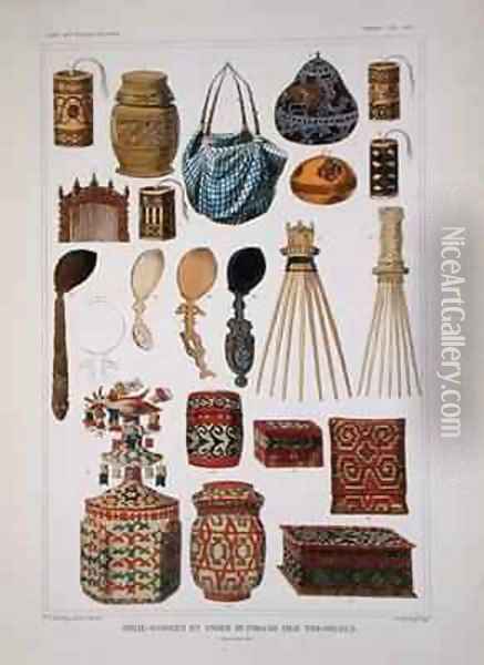 Domestic goods from Timor Oil Painting - Bruining, T.C.