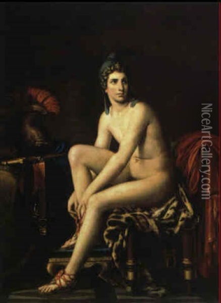 Jeune Homme Au Bonnet Phrygien Oil Painting - Louis David