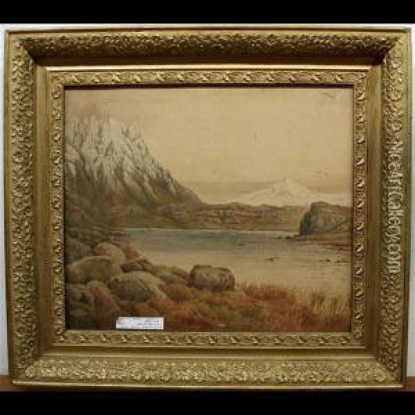 Lake Study Oil Painting - J.T. Parry