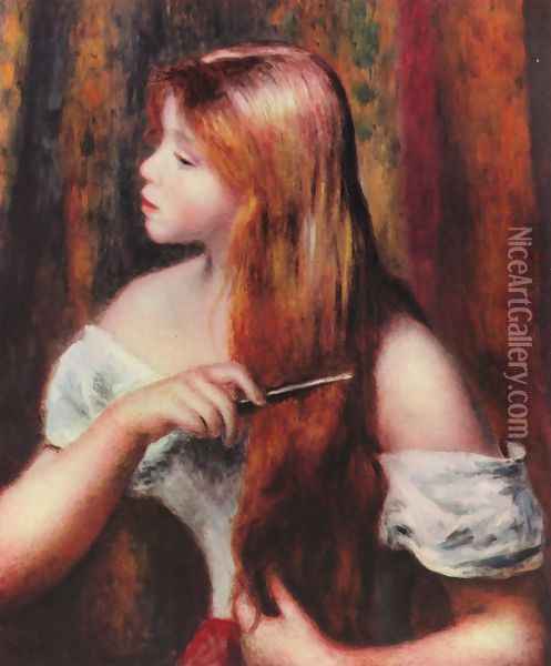 Girls at the crests Oil Painting - Pierre Auguste Renoir