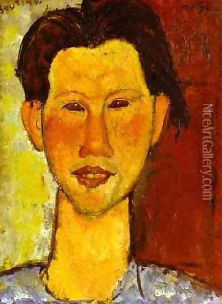 Portrait Of Chaim Soutine Oil Painting - Amedeo Modigliani