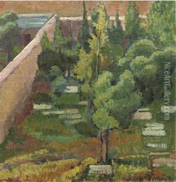 Graveyard In Palestine Oil Painting - Jan Verkade