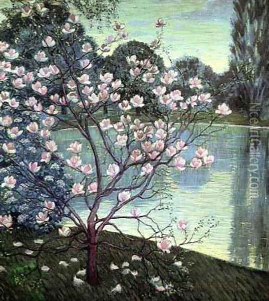 Magnolia Oil Painting - Wilhelm List