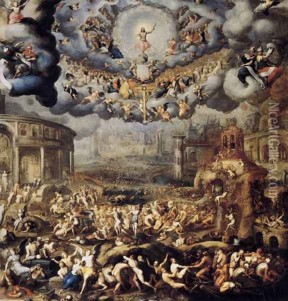 Last Judgment 1585 Oil Painting - Jean the Younger Cousin