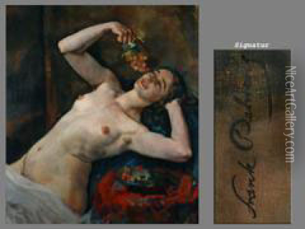 Die Bacchantin - Weiblicher Akt Oil Painting - Frank Behrens