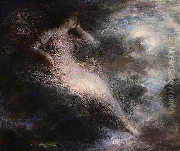 Queen of the Night Oil Painting - Ignace Henri Jean Fantin-Latour