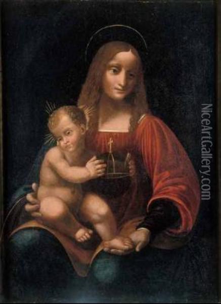 Madonna Con Il Bambino Oil Painting - Marco d' Oggiono