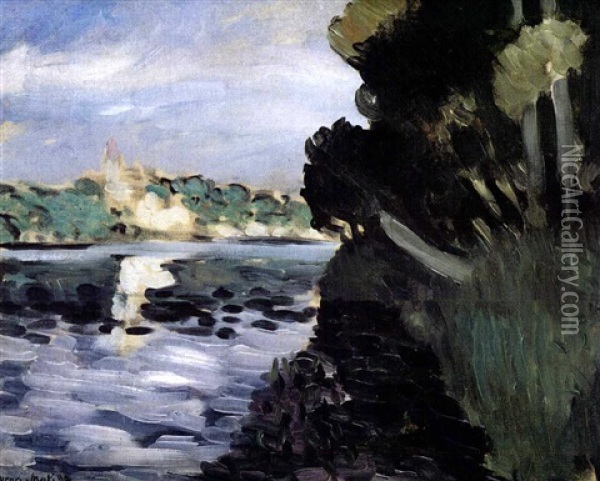 Bords De La Seine A Vetheuil Oil Painting - Henri Matisse
