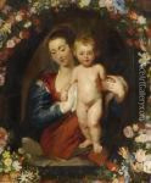 Muttergottes Mit Kind. Oil Painting - Peter Paul Rubens