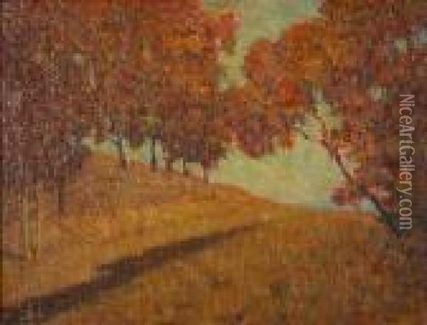 'autumn' (hillside Oil Painting - Frank Coburn