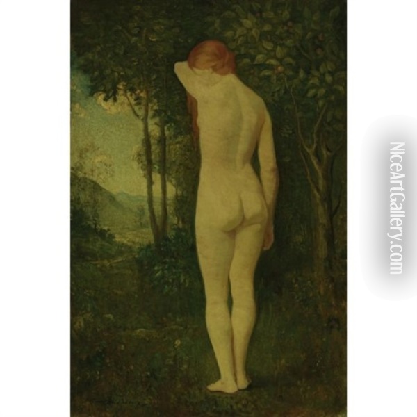 Standing Nude Oil Painting - Arthur B. Davies