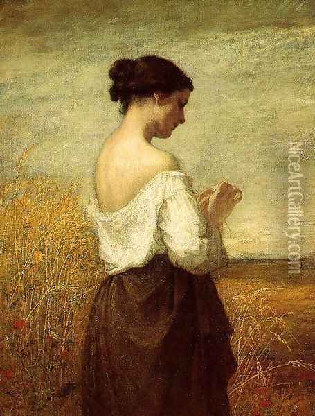 Peasant Girl 1852 Oil Painting - William Morris Hunt