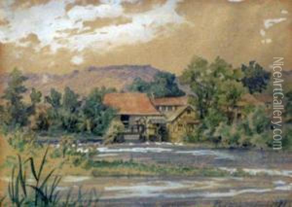 Landschaft Oil Painting - Ernest Preyer