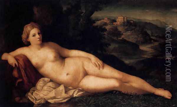 Venus c. 1520 Oil Painting - Palma Vecchio (Jacopo Negretti)