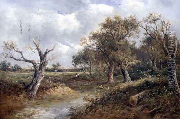 Landscape with Dying Tree Oil Painting - Joseph Thors