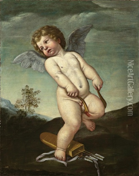 Cupido Oil Painting - Francesco Albani
