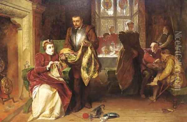 Mary Queen of Scots and Christopher Norton at Bolton Castle Oil Painting - Alfred Elmore