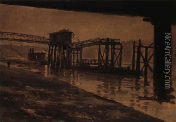 Sotto Il Ponte (ii) Oil Painting - Giuseppe de Nittis