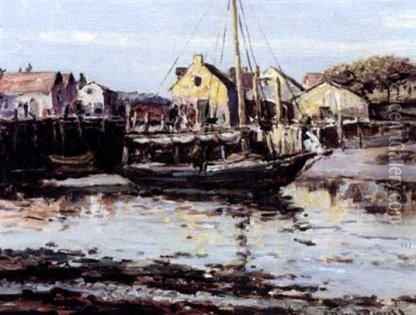 Peggy's Cove Oil Painting - George Horne Russell