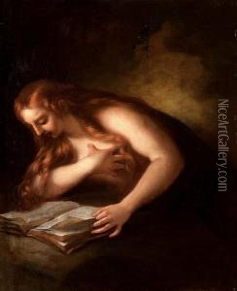 Maddalena Penitente Oil Painting - Jean Francois de Troy