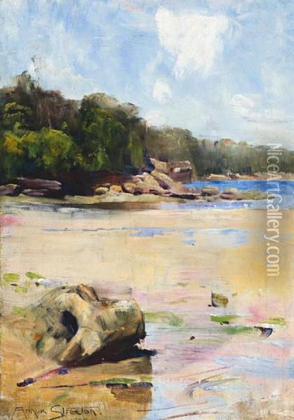 Sirius Cove Oil Painting - Arthur Ernest Streeton